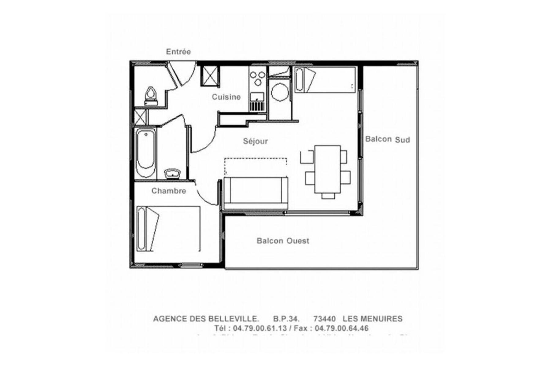 סן-מרטין-דה-בלוויל Residence Bellevue - Appartement Lumineux - Au Pieds Des Pistes - Balcon Mae-3484 מראה חיצוני תמונה